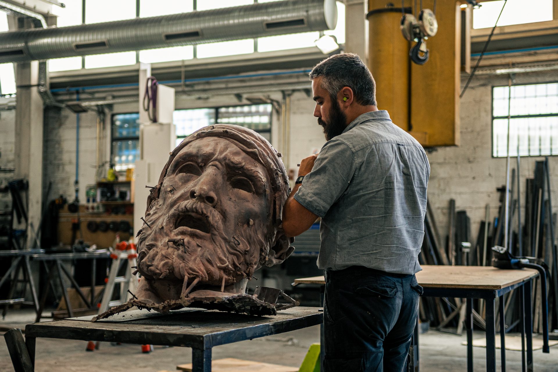 STORM CUBE, Edición Parcial de Bronce (Cabeza)